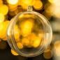 Preview: Fillable Clear Bauble - 60mm